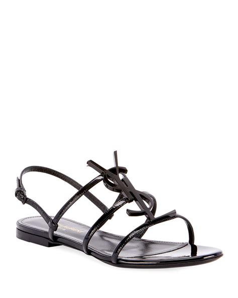 yves saint laurent sandales|ysl flat sandals women.